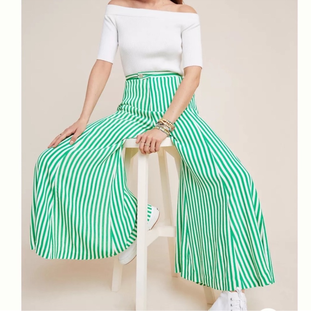Mackenzie Striped Wide-Leg Pants